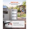 imageVEVOR Outdoor Kitchen Trash Drawer 197quotW x 29quotH x 157quotD Inch Outdoor Kitchen Drawers Stainless Steel for Outdoor BBQ Island KitchenVertical