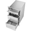 imageVEVOR Outdoor Kitchen Trash Drawer 197quotW x 29quotH x 157quotD Inch Outdoor Kitchen Drawers Stainless Steel for Outdoor BBQ Island KitchenVertical