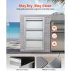 imageVEVOR Outdoor Kitchen Trash Drawer 197quotW x 29quotH x 157quotD Inch Outdoor Kitchen Drawers Stainless Steel for Outdoor BBQ Island KitchenVertical