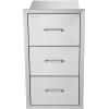 imageVEVOR Outdoor Kitchen Trash Drawer 197quotW x 29quotH x 157quotD Inch Outdoor Kitchen Drawers Stainless Steel for Outdoor BBQ Island KitchenVertical