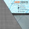 imageVEVOR Pool Fence 4 x 12 FT Pool Fences for Inground Pools Removable Pool Fencing Easy DIY Installation Swimming Pool Fence 340gms Teslin PVC Pool Fence Mesh Protects Kids and PetsStainless Feet