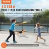 imageVEVOR Pool Fence 4 x 12 FT Pool Fences for Inground Pools Removable Pool Fencing Easy DIY Installation Swimming Pool Fence 340gms Teslin PVC Pool Fence Mesh Protects Kids and Pets4FTx108FT