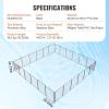 imageVEVOR Pool Fence 4 x 12 FT Pool Fences for Inground Pools Removable Pool Fencing Easy DIY Installation Swimming Pool Fence 340gms Teslin PVC Pool Fence Mesh Protects Kids and Pets4FTx72FT