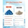 imageVEVOR Pool Filter Balls for Sand Filter 4 lbs Filter Balls Replace Pool Filter Sand Reusable Blue Polyester Fiber Filter Media with Wash Bag for Swimming Pool Aquarium Tank Above Ground PoolBlue