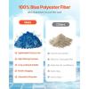 imageVEVOR Pool Filter Balls for Sand Filter 4 lbs Filter Balls Replace Pool Filter Sand Reusable Blue Polyester Fiber Filter Media with Wash Bag for Swimming Pool Aquarium Tank Above Ground PoolBlue
