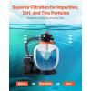 imageVEVOR Pool Filter Balls for Sand Filter 4 lbs Filter Balls Replace Pool Filter Sand Reusable Blue Polyester Fiber Filter Media with Wash Bag for Swimming Pool Aquarium Tank Above Ground PoolBlue