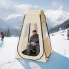 imageVEVOR Pop up Sports Tent 8 Sizes Optional Clear Bubble Tent for 16 Person Waterproof Outdoor Pod with Floor Mat ampamp Top Cover Garden Igloo Dome Tents Camping Shelter for Sports WatchingBeige  Clear Sports Tent Pop Up Tent