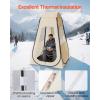 imageVEVOR Pop up Sports Tent 8 Sizes Optional Clear Bubble Tent for 16 Person Waterproof Outdoor Pod with Floor Mat ampamp Top Cover Garden Igloo Dome Tents Camping Shelter for Sports WatchingBeige  Clear Sports Tent Pop Up Tent