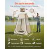 imageVEVOR Pop up Sports Tent 8 Sizes Optional Clear Bubble Tent for 16 Person Waterproof Outdoor Pod with Floor Mat ampamp Top Cover Garden Igloo Dome Tents Camping Shelter for Sports WatchingBeige  Clear Sports Tent Pop Up Tent