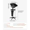 imageVEVOR Portable Shampoo Bowl Shampoo Sink for Washing Hair with Electric Pump Includes 2 Buckets 2 Showerheads Drain Hose Height and Angle Adjustable Portable Wash Bowl for Home Salon Use BlackHair sink w 1 bucket  storage basin