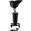 imageVEVOR Portable Shampoo Bowl Shampoo Sink for Washing Hair with Electric Pump Includes 2 Buckets 2 Showerheads Drain Hose Height and Angle Adjustable Portable Wash Bowl for Home Salon Use BlackHair sink wdouble bucket  foot switch