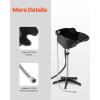 imageVEVOR Portable Shampoo Bowl Shampoo Sink for Washing Hair with Electric Pump Includes 2 Buckets 2 Showerheads Drain Hose Height and Angle Adjustable Portable Wash Bowl for Home Salon Use BlackHair sink w shower head