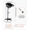 imageVEVOR Portable Shampoo Bowl Shampoo Sink for Washing Hair with Electric Pump Includes 2 Buckets 2 Showerheads Drain Hose Height and Angle Adjustable Portable Wash Bowl for Home Salon Use BlackHair sink wshower headUpgraded version