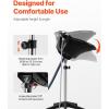 imageVEVOR Portable Shampoo Bowl Shampoo Sink for Washing Hair with Electric Pump Includes 2 Buckets 2 Showerheads Drain Hose Height and Angle Adjustable Portable Wash Bowl for Home Salon Use BlackHair sink w shower head