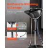 imageVEVOR Portable Shampoo Bowl Shampoo Sink for Washing Hair with Electric Pump Includes 2 Buckets 2 Showerheads Drain Hose Height and Angle Adjustable Portable Wash Bowl for Home Salon Use BlackHair sink wshower headUpgraded version