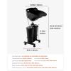 imageVEVOR Portable Shampoo Bowl Shampoo Sink for Washing Hair with Electric Pump Includes 2 Buckets 2 Showerheads Drain Hose Height and Angle Adjustable Portable Wash Bowl for Home Salon Use BlackHair sink wdouble bucket  foot switch