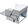 imageVEVOR Poultry Feeder 25lbs Capacity Feed Chicken Feeder with Lid ampamp Lock Outdoor Coop Food Dispenser No Waste Weatherproof Galvanized Metal Feeder for Ducks GeeseGalvanized