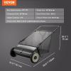 imageVEVOR Push Lawn Sweeper 21inch Leaf ampamp Grass Collector Heavy Duty Thickened Steel Durable to Use with Large Capacity 35 cu ft Mesh Collection Hopper Bag 2 Spinning Brushes26 inch