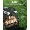 imageVEVOR Push Lawn Sweeper 21inch Leaf ampamp Grass Collector Heavy Duty Thickened Steel Durable to Use with Large Capacity 35 cu ft Mesh Collection Hopper Bag 2 Spinning Brushes21 inch