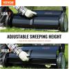 imageVEVOR Push Lawn Sweeper 21inch Leaf ampamp Grass Collector Heavy Duty Thickened Steel Durable to Use with Large Capacity 35 cu ft Mesh Collection Hopper Bag 2 Spinning Brushes26 inch
