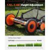 imageVEVOR Push Reel Lawn Mower 14 inch 5 Blades Manual Push Mower No Motor 06175 in Adjustable Cutting Height WalkBehind Lawn Mowers with Grass Catcher Bag for Green Lawns Driveways Courtyards18 inch