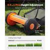 imageVEVOR Push Reel Lawn Mower 14 inch 5 Blades Manual Push Mower No Motor 06175 in Adjustable Cutting Height WalkBehind Lawn Mowers with Grass Catcher Bag for Green Lawns Driveways Courtyards14 inch