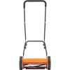 imageVEVOR Push Reel Lawn Mower 14 inch 5 Blades Manual Push Mower No Motor 06175 in Adjustable Cutting Height WalkBehind Lawn Mowers with Grass Catcher Bag for Green Lawns Driveways Courtyards16 inch