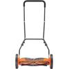 imageVEVOR Push Reel Lawn Mower 14 inch 5 Blades Manual Push Mower No Motor 06175 in Adjustable Cutting Height WalkBehind Lawn Mowers with Grass Catcher Bag for Green Lawns Driveways Courtyards18 inch