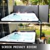 imageVEVOR Retractable Side Awning UV 50 71x 236 Full Aluminum RustProof Patio Sunshine Screen 280 g Thicken Privacy Divider ampamp Wind Screen for Courtyard Balcony Roof Terraces and Pools GrayGray