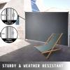 imageVEVOR Retractable Side Awning UV 50 71x 236 Full Aluminum RustProof Patio Sunshine Screen 280 g Thicken Privacy Divider ampamp Wind Screen for Courtyard Balcony Roof Terraces and Pools GrayBlack
