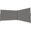imageVEVOR Retractable Side Awning UV 50 71x 236 Full Aluminum RustProof Patio Sunshine Screen 280 g Thicken Privacy Divider ampamp Wind Screen for Courtyard Balcony Roof Terraces and Pools GrayGray