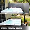 imageVEVOR Retractable Side Awning UV 50 71x 236 Full Aluminum RustProof Patio Sunshine Screen 280 g Thicken Privacy Divider ampamp Wind Screen for Courtyard Balcony Roof Terraces and Pools GrayBlack