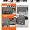 imageVEVOR Retractable Side Awning UV 50 71x 236 Full Aluminum RustProof Patio Sunshine Screen 280 g Thicken Privacy Divider ampamp Wind Screen for Courtyard Balcony Roof Terraces and Pools GrayGray
