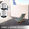 imageVEVOR Retractable Side Awning UV 50 71x 236 Full Aluminum RustProof Patio Sunshine Screen 280 g Thicken Privacy Divider ampamp Wind Screen for Courtyard Balcony Roof Terraces and Pools GrayBeige