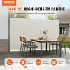 imageVEVOR Retractable Side Awning UV 50 71x 236 Full Aluminum RustProof Patio Sunshine Screen 280 g Thicken Privacy Divider ampamp Wind Screen for Courtyard Balcony Roof Terraces and Pools GrayBeige