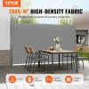 imageVEVOR Retractable Side Awning UV 50 71x 236 Full Aluminum RustProof Patio Sunshine Screen 280 g Thicken Privacy Divider ampamp Wind Screen for Courtyard Balcony Roof Terraces and Pools GrayGray