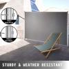 imageVEVOR Retractable Side Awning UV 50 71x 236 Full Aluminum RustProof Patio Sunshine Screen 280 g Thicken Privacy Divider ampamp Wind Screen for Courtyard Balcony Roof Terraces and Pools GrayGray