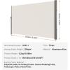 imageVEVOR Retractable Side Awning UV 50 71x 236 Full Aluminum RustProof Patio Sunshine Screen 280 g Thicken Privacy Divider ampamp Wind Screen for Courtyard Balcony Roof Terraces and Pools GrayBeige