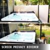imageVEVOR Retractable Side Awning UV 50 71x 236 Full Aluminum RustProof Patio Sunshine Screen 280 g Thicken Privacy Divider ampamp Wind Screen for Courtyard Balcony Roof Terraces and Pools GrayBeige
