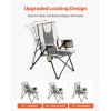 imageVEVOR Rocking Camping Chair Portable Folding Rocker HeavyDuty Lawn Chair Recliner with Cupholder ampamp Pocket Supports 225lbs Fully Padded Camp Chairs for Outdoor Patio Backyard Porch GardenStandard