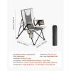 imageVEVOR Rocking Camping Chair Portable Folding Rocker HeavyDuty Lawn Chair Recliner with Cupholder ampamp Pocket Supports 225lbs Fully Padded Camp Chairs for Outdoor Patio Backyard Porch GardenHeatedStandard