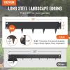 imageVEVOR Steel Landscape Edging 5 Packs 39 x 3 in RustResistant Metal Landscape Edging Bendable Garden Edging Border Heavy Duty Lawn Edging EasytoInstall Flower Bed Yard Pathway Divider Black39 L x 5 H