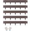 imageVEVOR Steel Landscape Edging 5 Packs 39 x 3 in RustResistant Metal Landscape Edging Bendable Garden Edging Border Heavy Duty Lawn Edging EasytoInstall Flower Bed Yard Pathway Divider Black39 L x 4 H