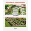 imageVEVOR Steel Landscape Edging 5 Packs 39 x 3 in RustResistant Metal Landscape Edging Bendable Garden Edging Border Heavy Duty Lawn Edging EasytoInstall Flower Bed Yard Pathway Divider Black39 L x 5 H
