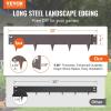 imageVEVOR Steel Landscape Edging 5 Packs 39 x 3 in RustResistant Metal Landscape Edging Bendable Garden Edging Border Heavy Duty Lawn Edging EasytoInstall Flower Bed Yard Pathway Divider Black39 L x 4 H
