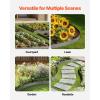 imageVEVOR Steel Landscape Edging 5 Packs 39 x 3 in RustResistant Metal Landscape Edging Bendable Garden Edging Border Heavy Duty Lawn Edging EasytoInstall Flower Bed Yard Pathway Divider Black39 L x 4 H