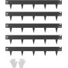 imageVEVOR Steel Landscape Edging 5 Packs 39 x 3 in RustResistant Metal Landscape Edging Bendable Garden Edging Border Heavy Duty Lawn Edging EasytoInstall Flower Bed Yard Pathway Divider Black39 L x 3 H