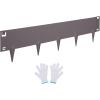 imageVEVOR Steel Landscape Edging 5 Packs 39 x 3 in RustResistant Metal Landscape Edging Bendable Garden Edging Border Heavy Duty Lawn Edging EasytoInstall Flower Bed Yard Pathway Divider Black39 L x 4 H