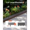 imageVEVOR Steel Landscape Edging 5 Packs 39 x 3 in RustResistant Metal Landscape Edging Bendable Garden Edging Border Heavy Duty Lawn Edging EasytoInstall Flower Bed Yard Pathway Divider Black39 L x 4 H
