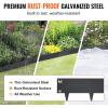 imageVEVOR Steel Landscape Edging 5 Packs 39 x 3 in RustResistant Metal Landscape Edging Bendable Garden Edging Border Heavy Duty Lawn Edging EasytoInstall Flower Bed Yard Pathway Divider Black39 L x 5 H